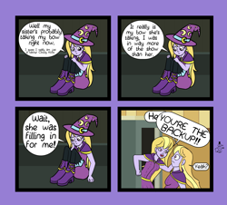 Size: 5575x5033 | Tagged: safe, artist:oneovertwo, cloudy kicks, lavender lace, comic:lavender lace enemy of cloudy kicks, equestria girls, absurd resolution, background human, comic