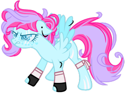 Size: 1024x765 | Tagged: safe, artist:bezziie, oc, oc only, oc:strawberry pie, pegasus, pony, angry, female, mare, simple background, solo, transparent background