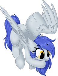 Size: 1024x1326 | Tagged: safe, artist:kellythedrawinguni, oc, oc only, oc:gabriel, pegasus, pony, female, mare, simple background, solo, transparent background