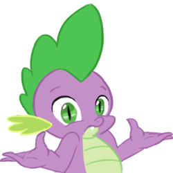 Size: 512x512 | Tagged: safe, artist:php63, derpibooru import, spike, dragon, shrug, simple background, solo, transparent background