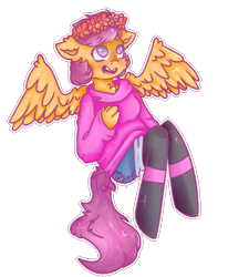 Size: 889x988 | Tagged: safe, artist:toxxicartist, derpibooru import, scootaloo, oc, oc:ponytale scootaloo, anthro, comic:ponytale, solo