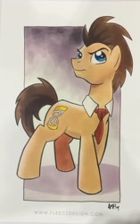 Size: 1992x3171 | Tagged: safe, artist:tonyfleecs, derpibooru import, doctor whooves, necktie, solo