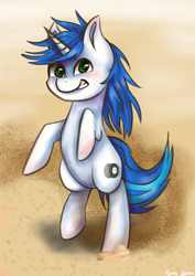 Size: 2121x2990 | Tagged: safe, artist:kysimon, derpibooru import, oc, oc:shifting gear, unicorn, male, rearing, solo