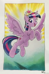 Size: 2101x3162 | Tagged: safe, artist:tonyfleecs, derpibooru import, twilight sparkle, twilight sparkle (alicorn), alicorn, solo