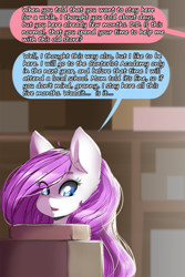 Size: 1003x1500 | Tagged: safe, artist:darkestmbongo, derpibooru import, oc, oc only, oc:d.d, earth pony, pony, comic:ddthemaid memories, ask ddthemaid, boxes, comic, dialogue, engrish, female, grammar error, shelves, tumblr, tumblr comic