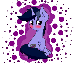 Size: 1768x1505 | Tagged: safe, artist:kimjoman, derpibooru import, oc, oc only, oc:purple flix, pony, blushing, cute, heart eyes, looking at you, male, one hoof raised, solo, wingding eyes