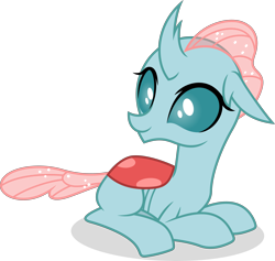 Size: 5000x4741 | Tagged: safe, artist:dashiesparkle, derpibooru import, ocellus, changedling, changeling, school daze, .svg available, absurd resolution, female, simple background, smiling, solo, transparent background, vector