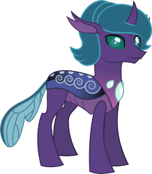 Size: 1614x1854 | Tagged: safe, artist:andrevus, derpibooru import, oc, oc only, changedling, changeling, changedling oc, changedling queen oc, simple background, solo, transparent background, vector