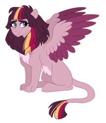 Size: 1024x1188 | Tagged: safe, artist:cascayd, derpibooru import, oc, oc only, oc:starswirl, hybrid, female, interspecies offspring, next generation, offspring, parent:scorpan, parent:twilight sparkle, parents:scorlight, simple background, transparent background