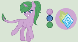 Size: 971x519 | Tagged: safe, artist:princessunicorn123, derpibooru import, oc, oc only, oc:fire jewel, dracony, hybrid, unicorn, base used, female, green background, interspecies offspring, mare, offspring, parent:rarity, parent:spike, parents:sparity, reference sheet, simple background, solo