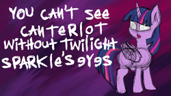 Size: 2560x1440 | Tagged: safe, artist:rainb0wdashie, derpibooru import, twilight sparkle, twilight sparkle (alicorn), alicorn, no eyes, slipknot, solo