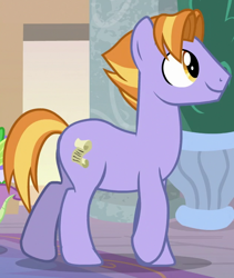 Size: 630x748 | Tagged: safe, derpibooru import, screencap, auburn vision, earth pony, pony, school daze, background pony, cropped, friendship student, male, raised hoof, solo, stallion, walking