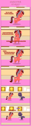 Size: 1205x4879 | Tagged: safe, artist:estories, derpibooru import, oc, oc:ademitia, oc:loveless, oc:loveless nova, changeling, pony, unicorn, bib, comic, female, mare, pointy ponies