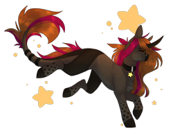 Size: 2404x1822 | Tagged: safe, artist:riressa, derpibooru import, oc, unicorn, jewelry, leonine tail, necklace, simple background, solo, stars, transparent background