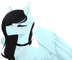 Size: 800x666 | Tagged: safe, artist:riressa, derpibooru import, oc, pegasus, pony, jewelry, necklace, one eye closed, simple background, solo, stars, transparent background