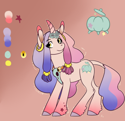 Size: 1280x1240 | Tagged: safe, artist:night-iris, derpibooru import, oc, oc only, pony, unicorn, curved horn, leonine tail, solo