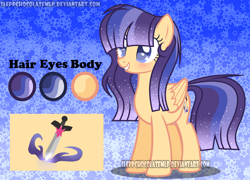 Size: 2732x1968 | Tagged: safe, artist:sleppchocolatemlp, derpibooru import, oc, oc:lightning flash, pegasus, pony, female, mare, offspring, parent:flash sentry, parent:twilight sparkle, parents:flashlight, reference sheet, solo