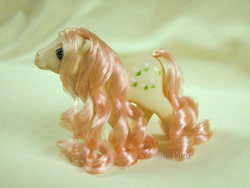 Size: 768x576 | Tagged: safe, derpibooru import, posey, earth pony, pony, g1, curly hair, irl, long mane, long tail, merchandise, photo, toy