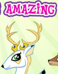 Size: 565x717 | Tagged: safe, derpibooru import, king aspen, deer, amazing, cropped, gameloft, meme, wow! glimmer