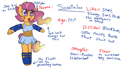 Size: 1398x778 | Tagged: safe, artist:synnibear03, derpibooru import, scootaloo, oc, oc only, oc:ponytale scootaloo, anthro, comic:ponytale, clothes, dress, outertale, outertale scootaloo, solo