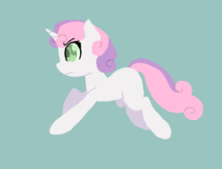 Size: 1046x794 | Tagged: safe, artist:synnibear03, derpibooru import, sweetie belle, green background, simple background, solo