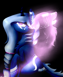 Size: 1024x1248 | Tagged: safe, artist:purediamond360, derpibooru import, oc, oc:kamaria lulu, pony, unicorn, female, mare, night, solo, spirit animal