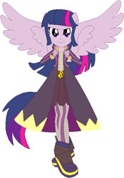 Size: 400x574 | Tagged: safe, artist:selenaede, artist:user15432, derpibooru import, twilight sparkle, twilight sparkle (alicorn), alicorn, equestria girls, barely eqg related, base used, clothes, crossover, fire emblem, fire emblem: awakening, nintendo, ponied up, pony ears, robe, robin, robin (fire emblem), shoes, super smash bros., winged humanization, wings