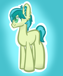 Size: 1024x1232 | Tagged: safe, artist:shootingstarthepony, derpibooru import, sandbar, earth pony, pony, school daze, male, solo