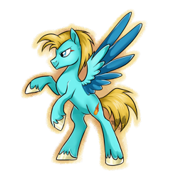 Size: 1500x1500 | Tagged: safe, artist:sapphirescarletta, derpibooru import, oc, oc only, oc:dusk flare, pegasus, pony, digital art, male, request, requested art, simple background, solo, spread wings, stallion, transparent background, wings