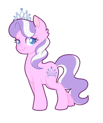 Size: 1024x1220 | Tagged: safe, artist:solareflares, derpibooru import, diamond tiara, earth pony, pony, female, looking at you, mare, simple background, solo, transparent background