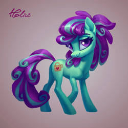 Size: 2125x2125 | Tagged: safe, artist:holivi, derpibooru import, oc, oc only, pony, female, gift art, looking at you, mare, simple background, smiling, solo