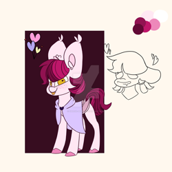 Size: 1024x1024 | Tagged: safe, artist:xbash-pepsi, derpibooru import, oc, oc:sweet silk, bat pony, bat pony oc, cute, genderfluid, solo, watermark