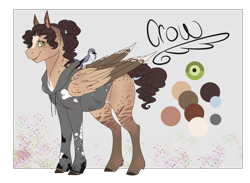 Size: 4016x2932 | Tagged: safe, artist:shadowqueen1999, derpibooru import, oc, oc:crow, bird, pegasus, pony, pet, solo