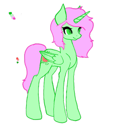 Size: 848x942 | Tagged: safe, artist:randomponycreator, derpibooru import, oc, oc:summer rose, alicorn, pony, base used, female, mare, simple background, solo, transparent background