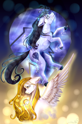 Size: 3000x4500 | Tagged: safe, artist:huayan, derpibooru import, oc, pegasus, pony, female, mare, solo, unshorn fetlocks, yin-yang