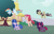 Size: 3032x1968 | Tagged: safe, artist:thesmall-artist, derpibooru import, oc, oc only, oc:candy pie, oc:galaxy sparkle, oc:harmony, oc:magic shield, oc:speed dash, earth pony, hybrid, pegasus, pony, unicorn, female, flying, interspecies offspring, magical lesbian spawn, mare, offspring, parent:cheese sandwich, parent:discord, parent:flash sentry, parent:fluttershy, parent:pinkie pie, parent:rainbow dash, parent:soarin', parent:tempest shadow, parent:twilight sparkle, parents:cheesepie, parents:discoshy, parents:flashlight, parents:soarindash, parents:tempestlight, pronking