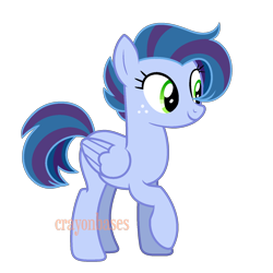 Size: 1500x1500 | Tagged: safe, artist:crayoncreates, derpibooru import, oc, oc only, pegasus, pony, adoptable, base used, female, freckles, mare, offspring, parent:rainbow dash, parent:soarin', parents:soarindash, raised hoof, simple background, solo, transparent background