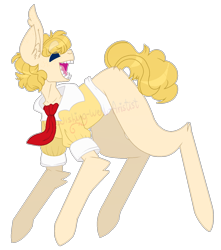 Size: 1125x1270 | Tagged: safe, artist:wishing-well-artist, derpibooru import, oc, earth pony, pony, clothes, male, shirt, simple background, solo, stallion, transparent background