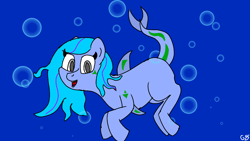 Size: 1280x720 | Tagged: safe, artist:gamer-shy, derpibooru import, oc, oc only, original species, shark pony, swimming, underwater