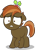 Size: 1412x1999 | Tagged: safe, artist:perplexedpegasus, derpibooru import, button mash, joystick (r63), earth pony, pony, alternate universe, blank flank, button's hat, female, filly, hat, looking at you, nervous, propeller hat, raised hoof, rule 63, scared, sex change, simple background, solo, transparent background, vector