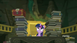 Size: 600x338 | Tagged: safe, derpibooru import, screencap, twilight sparkle, twilight sparkle (alicorn), alicorn, better together, equestria girls, forgotten friendship, animated, book, fireplace, scroll, solo