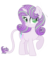 Size: 898x1100 | Tagged: safe, artist:xxdiamondlove1axx, derpibooru import, oc, oc only, oc:crystal cheryl, dracony, hybrid, interspecies offspring, leonine tail, offspring, parent:rarity, parent:spike, parents:sparity, simple background, solo, transparent background