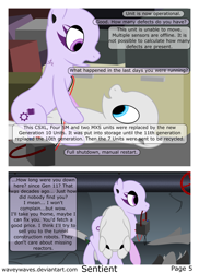 Size: 3840x5280 | Tagged: safe, artist:waveywaves, derpibooru import, oc, oc only, oc:joule, pony, robot, robot pony, comic:sentient, comic