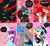 Size: 1024x948 | Tagged: safe, artist:nekomellow, derpibooru import, oc, oc only, oc:crossed blood, oc:inky rainbow, oc:neon syringe, oc:prince neon bass, oc:princess neon boom, oc:raver storm, alicorn, original species, alicorn oc, cross-popping veins, electrocardiogram, holiday, neon pony, rainbow hair, valentine's day, valentine's day card