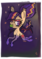 Size: 984x1373 | Tagged: safe, artist:lavendire, derpibooru import, oc, oc:blood star, bat pony