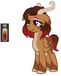 Size: 548x675 | Tagged: safe, artist:xxmissteaxx, derpibooru import, oc, pegasus, pony, female, horns, mare, reference sheet, simple background, solo, transparent background