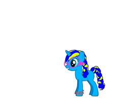 Size: 3320x2600 | Tagged: safe, artist:robobrony, derpibooru import, oc, oc only, oc:silvia brainstormer, unicorn, pony creator, bracelet, braided tail, female, filly, glasses, jewelry, simple background, solo, transparent background