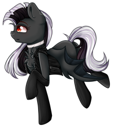 Size: 2127x2396 | Tagged: safe, artist:sketchyhowl, derpibooru import, oc, bat pony, pony, clothes, female, high res, mare, simple background, solo, transparent background