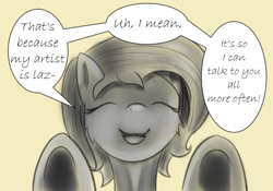 Size: 1500x1050 | Tagged: safe, artist:sketchiepone, derpibooru import, oc, oc only, oc:sketchiepone, ask, dialogue, eyes closed, female, mare, simple background, sketch, solo, speech bubble, text, tumblr, underhoof