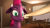 Size: 1920x1080 | Tagged: safe, artist:jachau, derpibooru import, tempest shadow, unicorn, my little pony: the movie, 3d, boop, broken horn, eye scar, faic, female, finger, floppy ears, hand, mare, non-consensual booping, room, scar, source filmmaker, surprised, table, this will end in pain